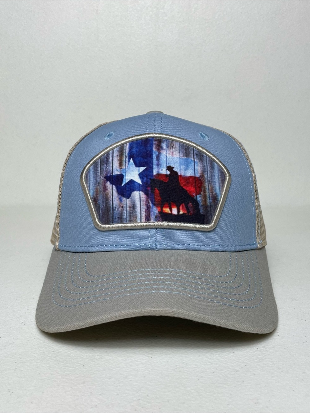 Lone Star State Texas Flag Snapback Hat, Mesh, Cowboy, Horse, Rodeo